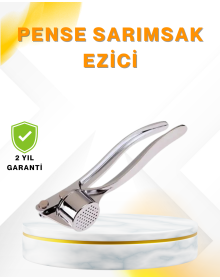Metal Garlic Crusher Ergonomic Grip and Powerful Pressing