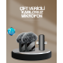 Professional Set of 2 Wireless Lavalier Microphones Type-C and Lightning Compatible