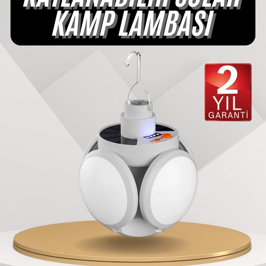 Camping Lamp Solar Powered Solar 5 Blades Folding Lamp Caravan Camping Lamp Solar Powered Solar 5 Blades Folding Lamp Caravan