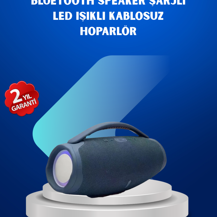 IPX5 Waterproof Portable Bluetooth Speaker with Colorful Lights