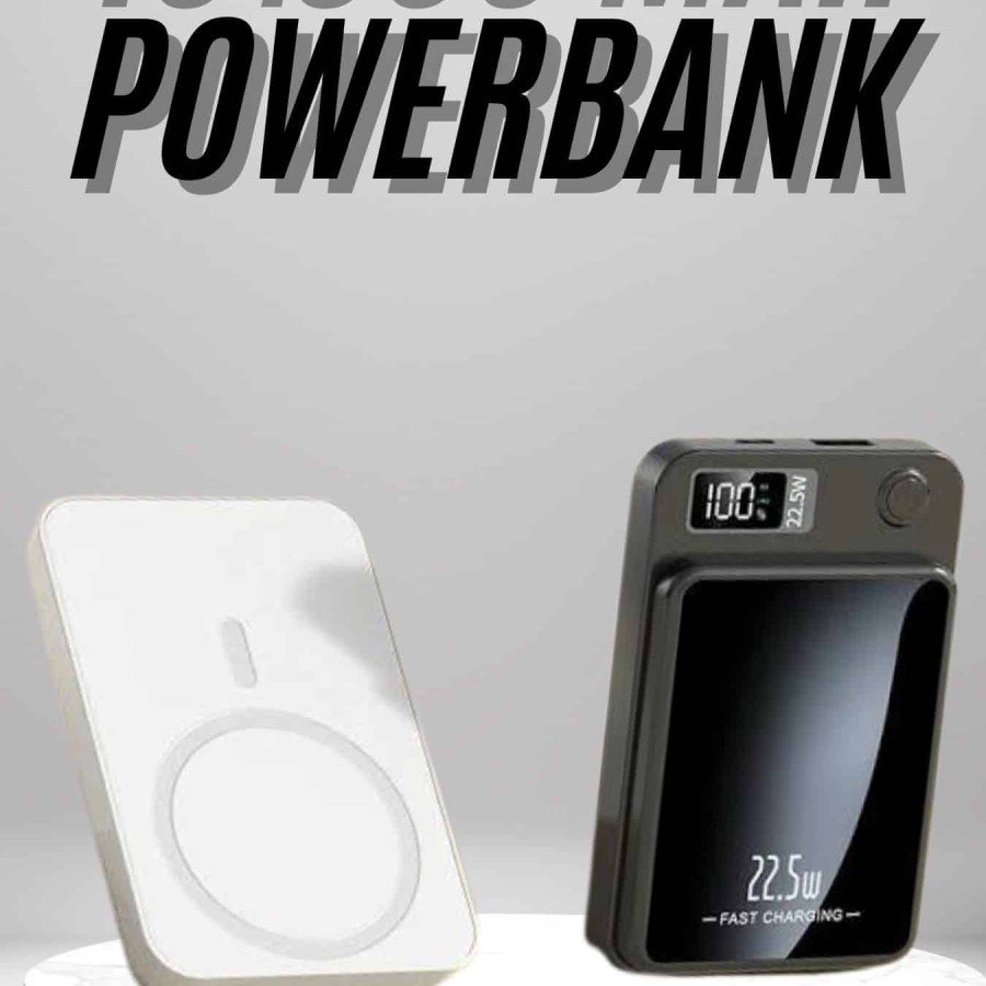 Magsafe Fast Charging 10.000 Mah Wireless Charging Powerbank Android and IOS Compatible