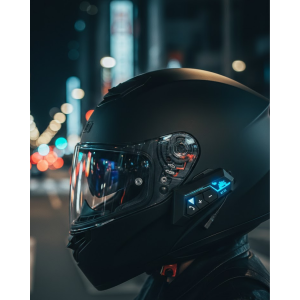 Motorcycle Helmet Bluetooth Headset 20 Hours Talk Time