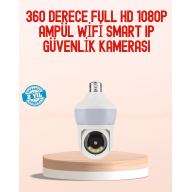 360° Full HD Wi-Fi Smart Bulb Camera with Night Vision