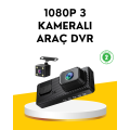3 Camera In-Car DVR Recorder Front Interior Rear Camera Full HD 3 Camera In-Car DVR Recorder Front Interior Rear Camera Full HD