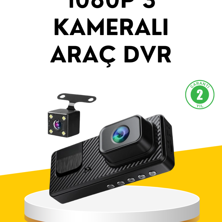 3 Camera In-Car DVR Recorder Front Interior Rear Camera Full HD 3 Camera In-Car DVR Recorder Front Interior Rear Camera Full HD