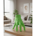3D Green Hand Decorative Sculpture 27x22cm Large Size Modern Design