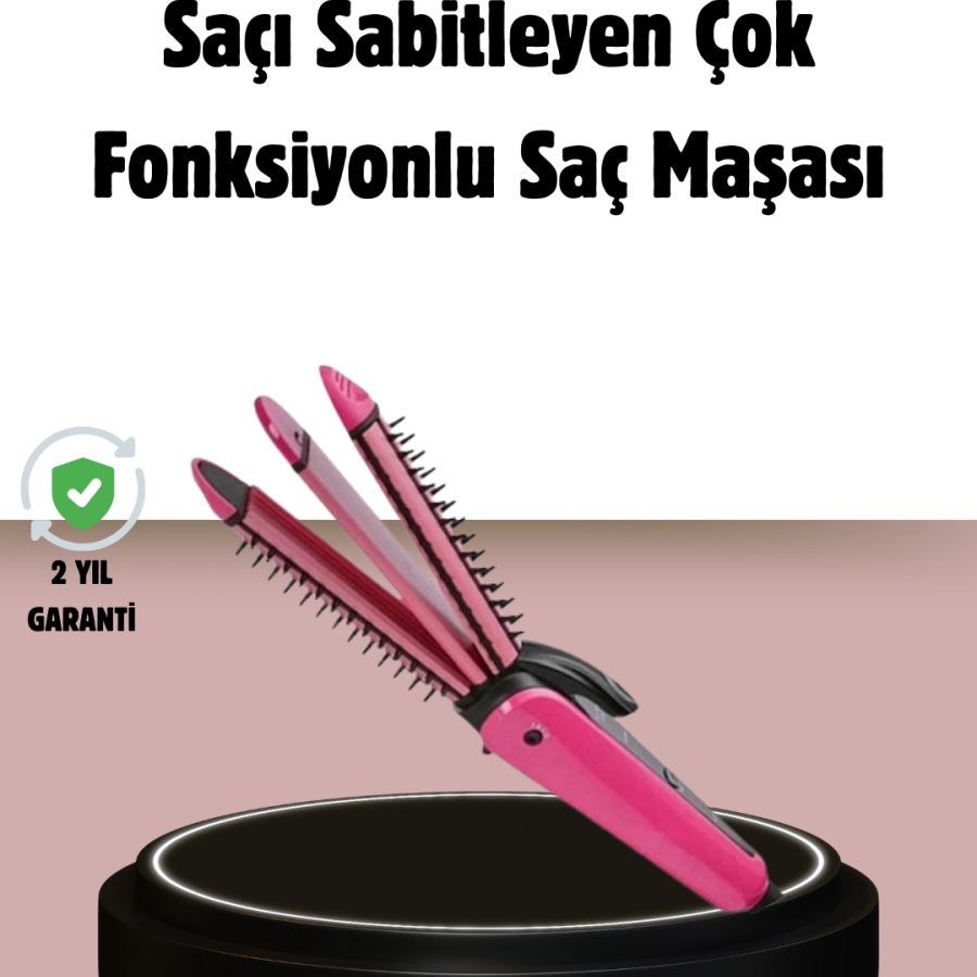 Hair Styling Tongs and Straighteners 2 in 1