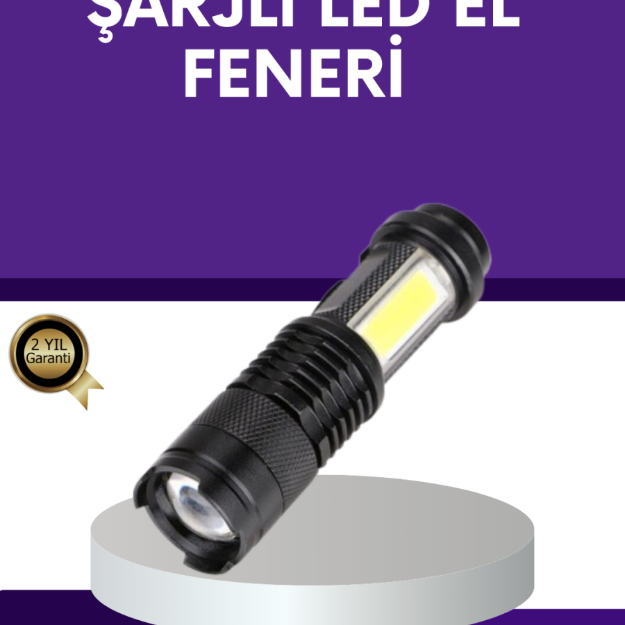 Rechargeable Mini LED Flashlight 2000 Lumen Waterproof