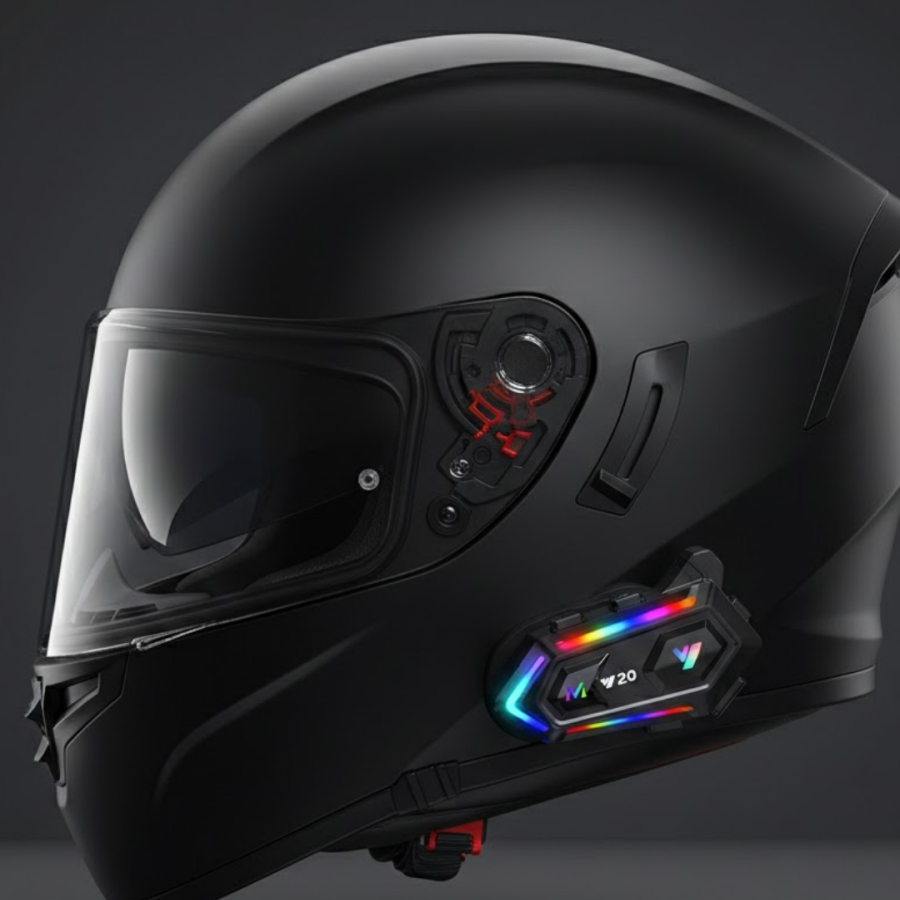New Generation Bluetooth 5.3 Motorcycle Intercom RGB Light 1000m Distance New Generation Bluetooth 5.3 Motorcycle Intercom RGB Light 1000m Distance
