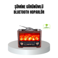 Solar Charged Fireplace Flame Effect Bluetooth Speaker 7W Portable Sound System Solar Charged Fireplace Flame Effect Bluetooth Speaker 7W Portable Sound System