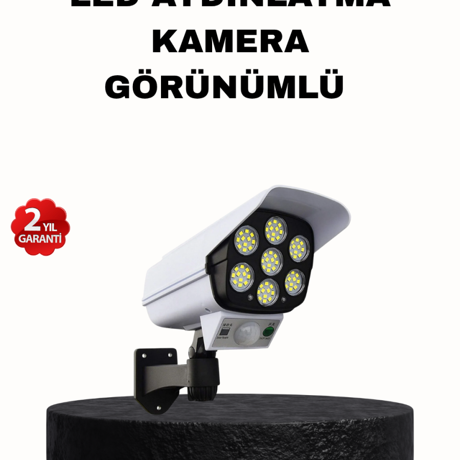 Solar Powered Security Light Outdoor With 5 Axis Adjustment and PIR Motion Sensor