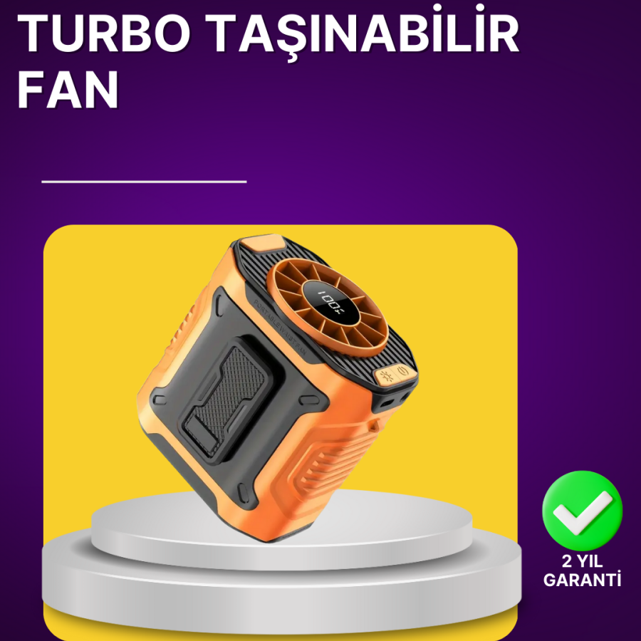 Portable Waist and Neck Fan with 100 Level Speed ​​Adjustment
