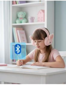 Rechargeable Rabbit Design Wireless Bluetooth Headset with Stereo Sound and Memory Card Support