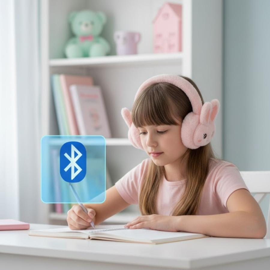 Rechargeable Rabbit Design Wireless Bluetooth Headset with Stereo Sound and Memory Card Support Rechargeable Rabbit Design Wireless Bluetooth Headset with Stereo Sound and Memory Card Support