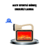 Flame Effect Solar Lamp COB Light Portable Garden Camping Lighting