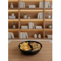 Black Snack Bowl Set 4 Pieces 3x12 cm
