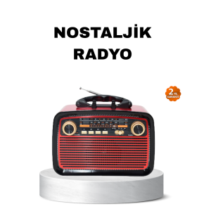 Nostalgic Music Box with LED Lights and Bluetooth – Wood Texture, Vintage Design and High Sound Quality