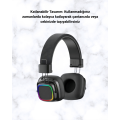 Foldable Bluetooth 5.3 On-Ear Headphone with RGB Light Foldable Bluetooth 5.3 On-Ear Headphone with RGB Light