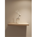 Deer Figure White Modern Living Room and Shelf Decoration