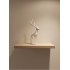 Deer Figure White Modern Living Room and Shelf Decoration