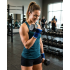 Double Wrist Support Blue Knitted Sports Bracelet Universal Size 2 Pieces