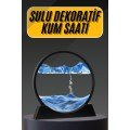 3D LED Lighted Hourglass Night Light Moving Water Hourglass Decorative