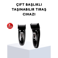 Wireless Shaver Double Head Dry Shaving Foil Head with Charging Indicator Wireless Shaver Double Head Dry Shaving Foil Head with Charging Indicator