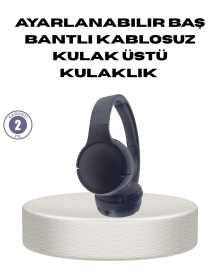 Bluetooth 5.0 Black Wireless Headphones 18 Hours Battery Foldable Design