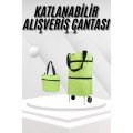 Foldable Wheeled Market Market Arcade Trolley Grocery Shopping Bag
