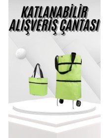 Foldable Wheeled Market Market Arcade Trolley Grocery Shopping Bag