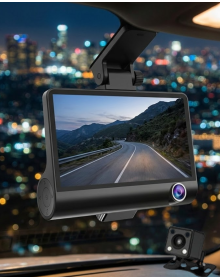 Dual Camera Dash Cam Full HD 1080P with Night Vision and Parking Mode
