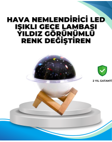 Portable mini air humidifier and aroma diffuser with projector light and USB connection