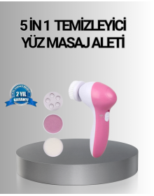 Facial Massager with 5 Heads – Skin Cleansing, Peeling, Blackhead and Pore Care