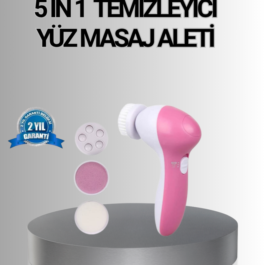 Facial Massager with 5 Heads – Skin Cleansing, Peeling, Blackhead and Pore Care Facial Massager with 5 Heads – Skin Cleansing, Peeling, Blackhead and Pore Care