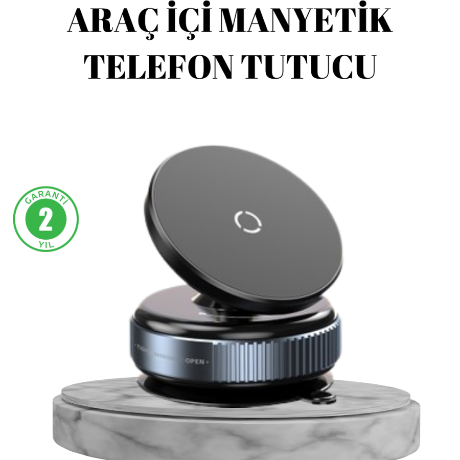 Vacuum Suction Cup Magnet Phone Holder 360 Degree Rotary