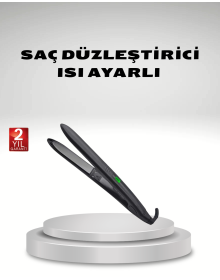Heat Adjustable Hair Straightener Titanium Ceramic Plate, Digital Display