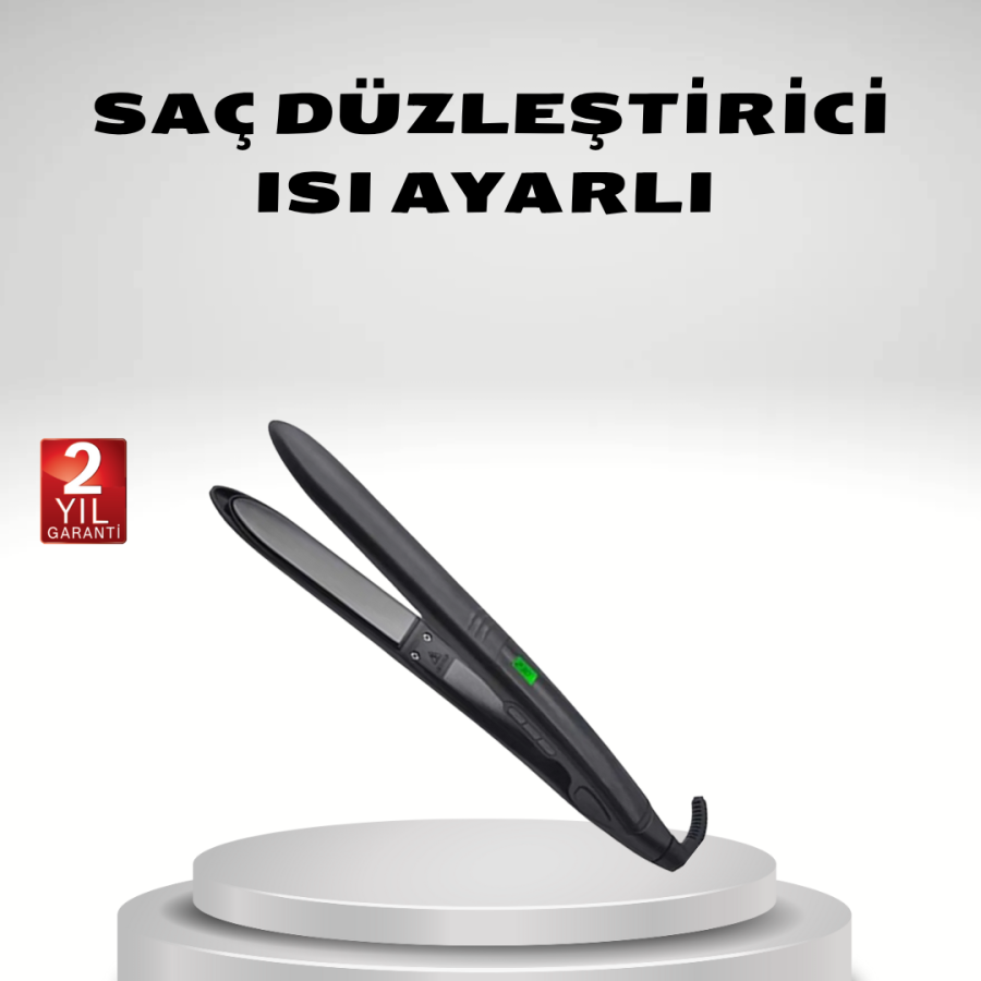 Heat Adjustable Hair Straightener Titanium Ceramic Plate, Digital Display Heat Adjustable Hair Straightener Titanium Ceramic Plate, Digital Display