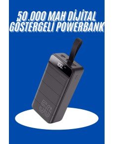 Powerbank 50.000 Mah Portable 4 Port Fast Powerbank with Digital Display
