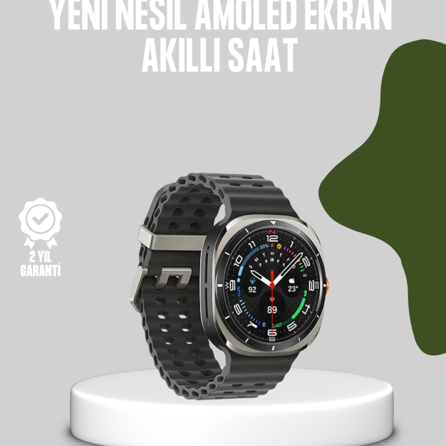 Smart Watch Wireless Charging Call Answering and Wide Screen Support