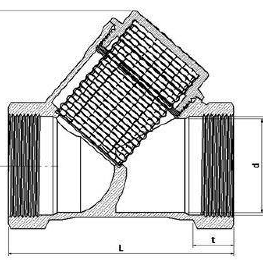 1/2 Filter Strainer Brass