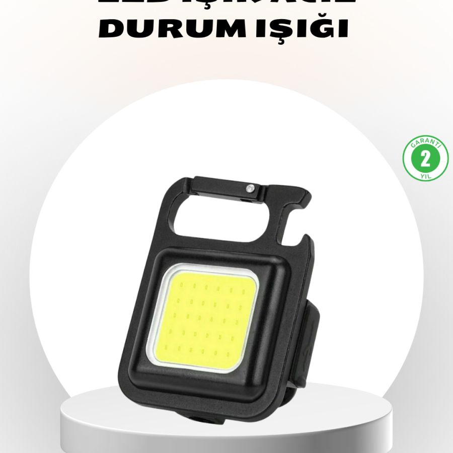 Super Bright 800 Lumen LED Flashlight – USB Rechargeable, 3 Light Modes, Mini Portable and Keychain Type