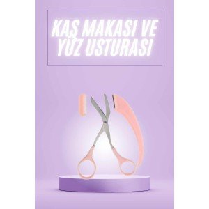 Comb Eyebrow Scissors and Razor Set Eyebrow Trimming Scissors Eyebrow Mustache Removal Tool