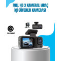 3 Camera In-Car Recorder with 1080P Full HD Night Vision and Wi-Fi Connection 3 Camera In-Car Recorder with 1080P Full HD Night Vision and Wi-Fi Connection