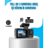 3 Camera In-Car Recorder with 1080P Full HD Night Vision and Wi-Fi Connection