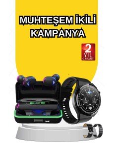 New Generation Smart Watch and Bluetooth Headset Vibration Notifications Sleep Tracking