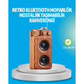 Retro Bluetooth Speaker Wooden Look 5W Dual Stereo Sound
