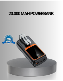 Powerbank 20000 mAh High Capacity and 22.5W Fast Charging Supported