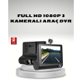 Vehicle Camera Triple Full HD DVR with 1080P Night Vision and G-Sensor