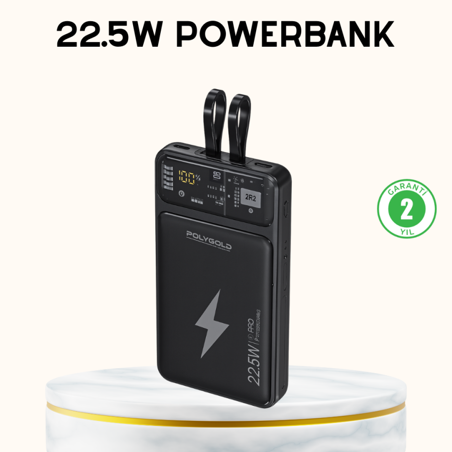 Powerbank Fast Charging 10000 mAh Internal Cable Powerbank Fast Charging 10000 mAh Internal Cable