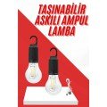 Ambient Light Hanging Camping Lamp with Rechargeable Lighting Bulb Design